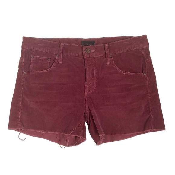 MOTHER Red Jean Shorts Cut-Off Style - Picture 1 of 14